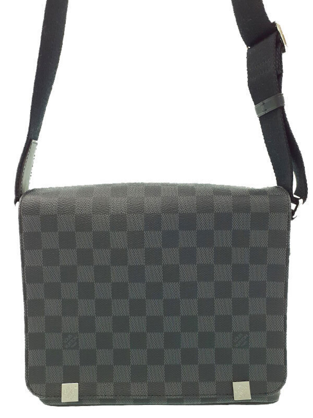 Louis Vuitton Damier Graphite Black District NM Shoulder Bag